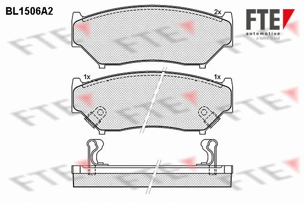 Brake Pad Set, disc brake (BL1506A2)