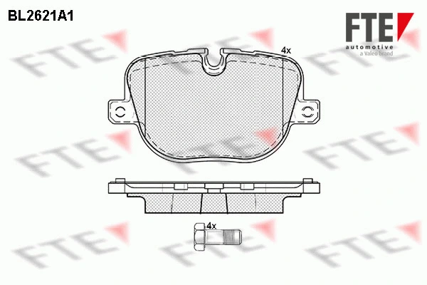 Brake Pad Set, disc brake (BL2621A1)