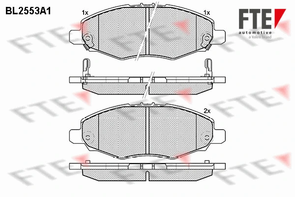Brake Pad Set, disc brake (BL2553A1)