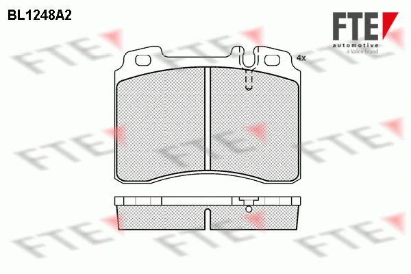 Brake Pad Set, disc brake (BL1248A2)