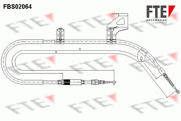 Cable Pull, parking brake (FBS02064)