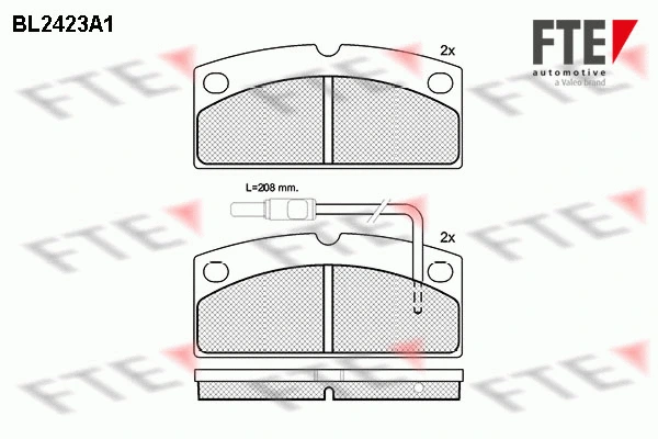 Brake Pad Set, disc brake (BL2423A1)