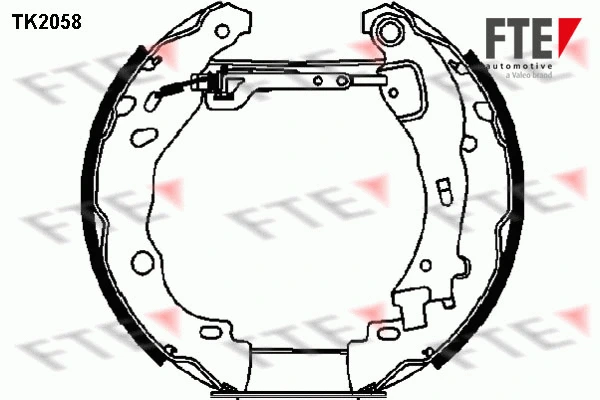 Brake Shoe Set (TK2058)