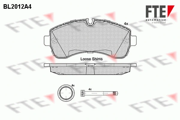Brake Pad Set, disc brake (BL2012A4)