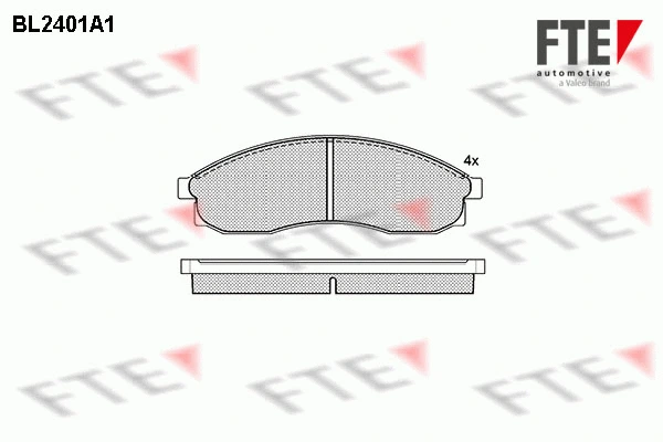 Brake Pad Set, disc brake (BL2401A1)