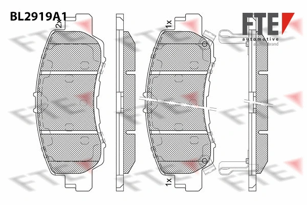 Brake Pad Set, disc brake (BL2919A1)