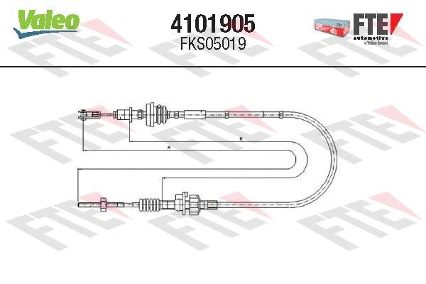 Cable Pull, clutch control (4101905)