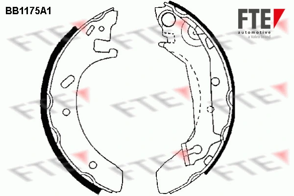 Brake Shoe Set (BB1175A1)