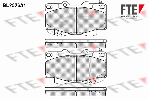Brake Pad Set, disc brake (BL2526A1)
