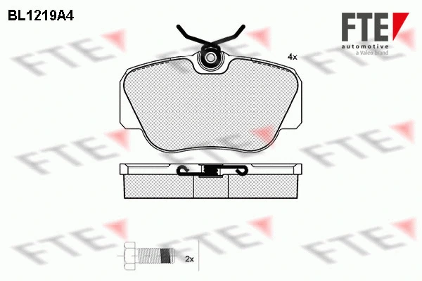 Brake Pad Set, disc brake (BL1219A4)