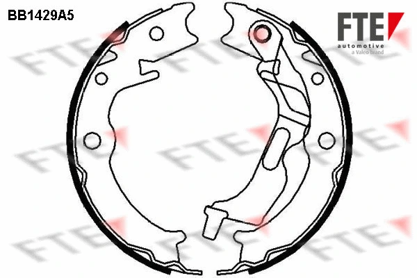 Brake Shoe Set, parking brake (BB1429A5)