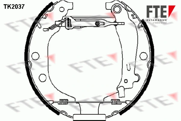 Brake Shoe Set (TK2037)