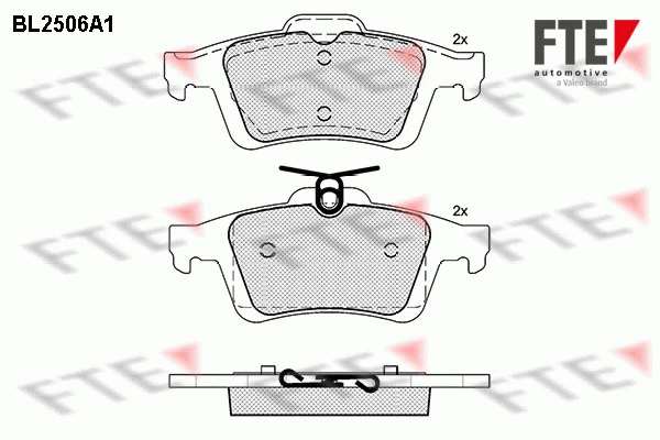 Brake Pad Set, disc brake (BL2506A1)