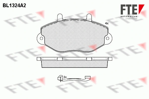 Brake Pad Set, disc brake (BL1324A2)