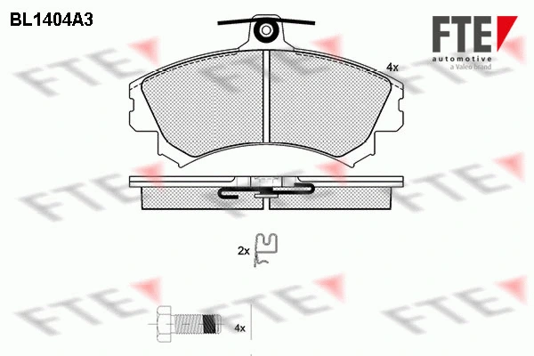 Brake Pad Set, disc brake (9010176)