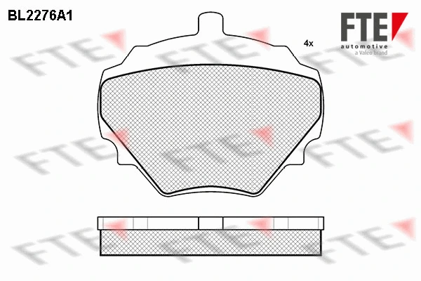 Brake Pad Set, disc brake (BL2276A1)