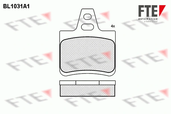 Brake Pad Set, disc brake (BL1031A1)