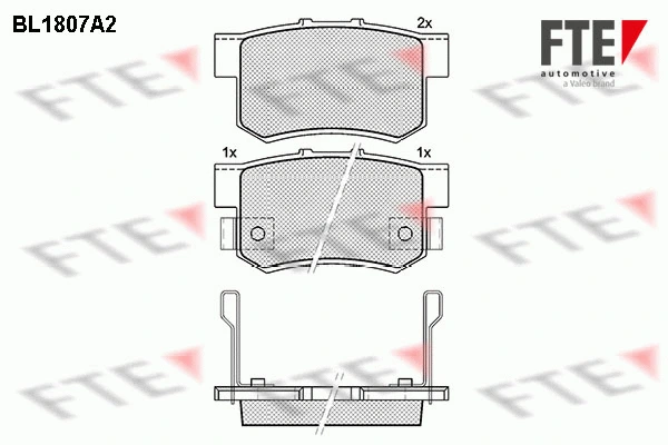 Brake Pad Set, disc brake (9010383)
