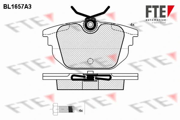 Brake Pad Set, disc brake (BL1657A3)