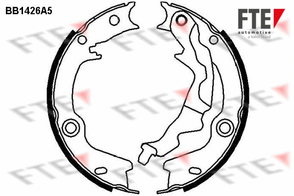 Brake Shoe Set, parking brake (BB1426A5)