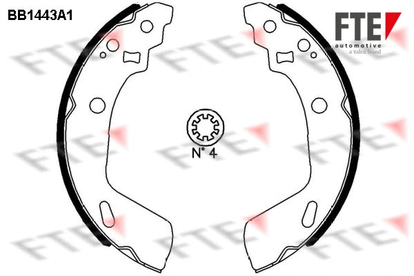 Brake Shoe Set (BB1443A1)
