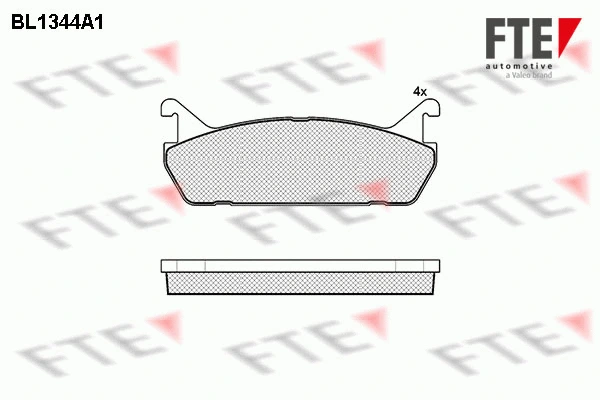 Brake Pad Set, disc brake (BL1344A1)