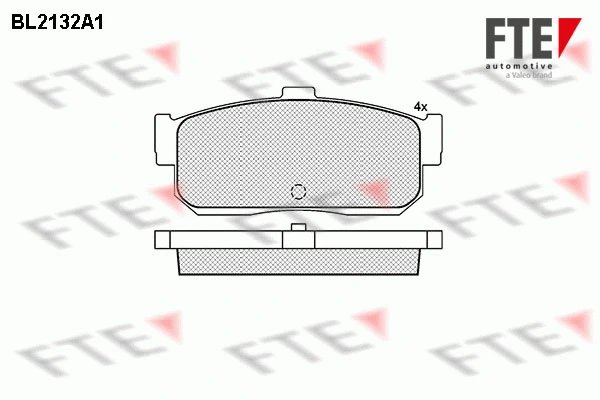 Brake Pad Set, disc brake (BL2132A1)