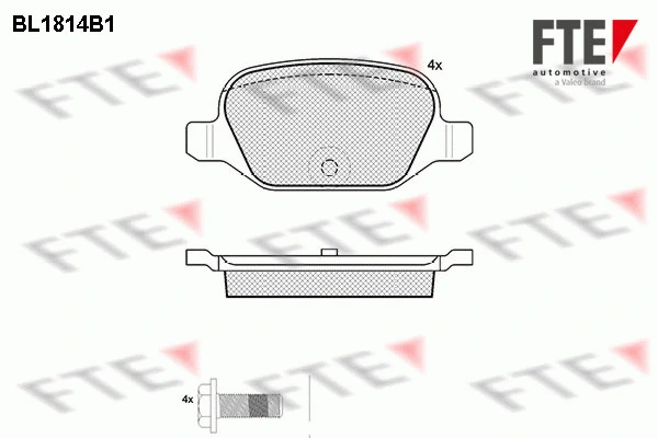 Brake Pad Set, disc brake (BL1814B1)
