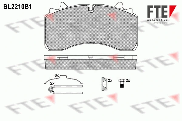 Brake Pad Set, disc brake (BL2210B1)