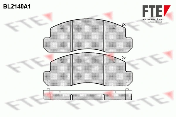 Brake Pad Set, disc brake (BL2140A1)