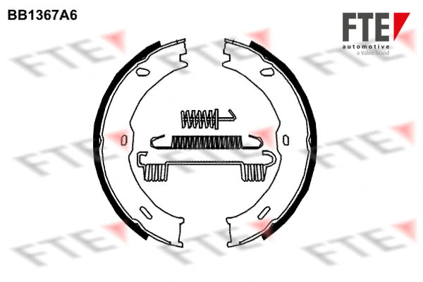 Brake Shoe Set, parking brake (9100113)