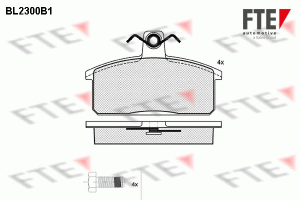 Brake Pad Set, disc brake (BL2300B1)