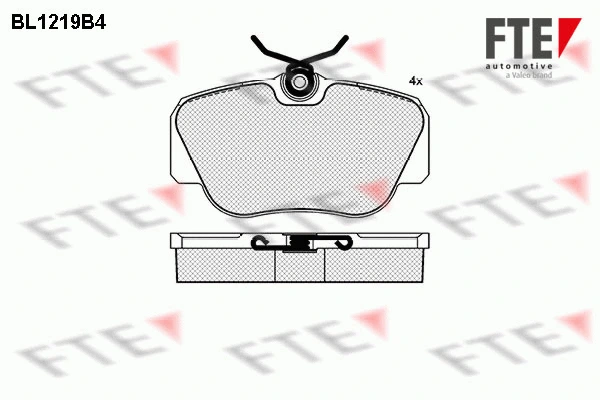 Brake Pad Set, disc brake (BL1219B4)