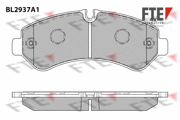 Brake Pad Set, disc brake (BL2937A1)