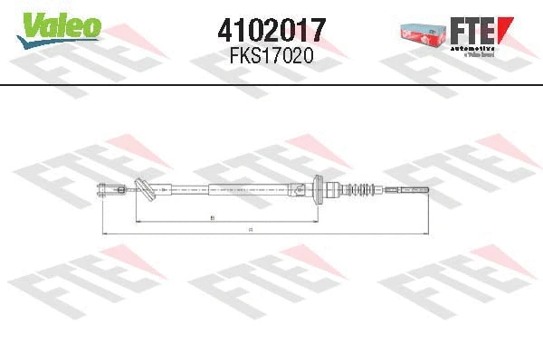 Cable Pull, clutch control (4102017)