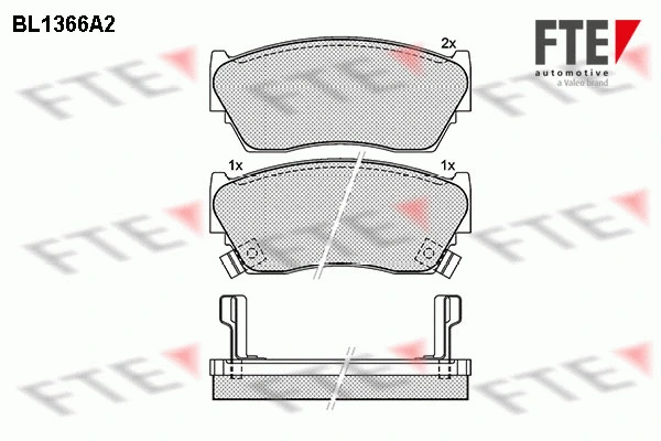Brake Pad Set, disc brake (BL1366A2)