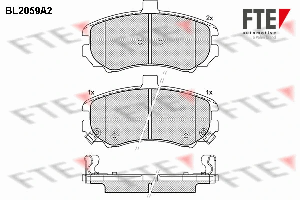 Brake Pad Set, disc brake (BL2059A2)