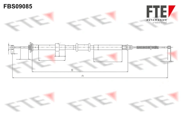 Cable Pull, parking brake (FBS09085)