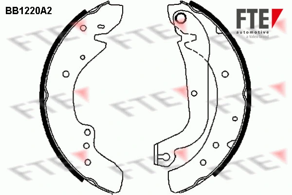 Brake Shoe Set (BB1220A2)