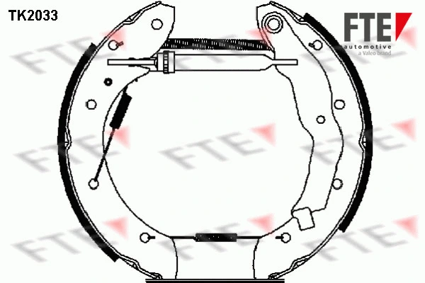 Brake Shoe Set (TK2033)