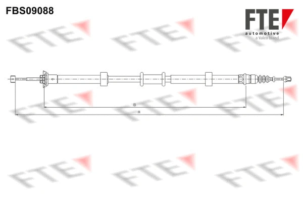 Cable Pull, parking brake (FBS09088)