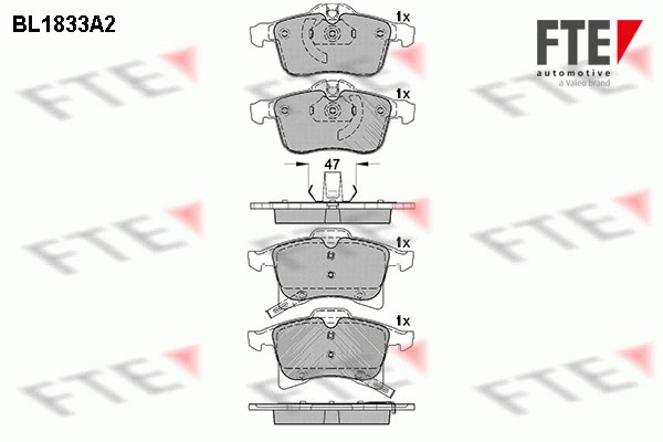 Brake Pad Set, disc brake (9010412)