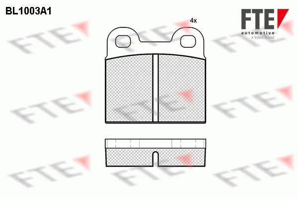 Brake Pad Set, disc brake (BL1003A1)