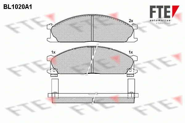 Brake Pad Set, disc brake (9010008)