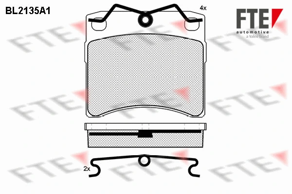 Brake Pad Set, disc brake (BL2135A1)
