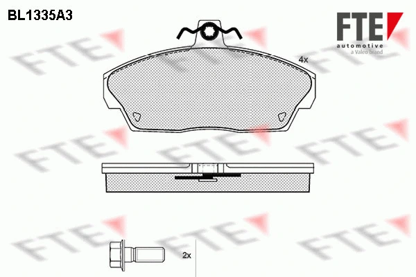 Brake Pad Set, disc brake (BL1335A3)