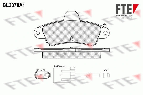 Brake Pad Set, disc brake (BL2370A1)