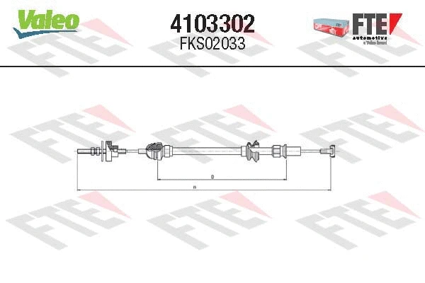 Cable Pull, clutch control (4103302)