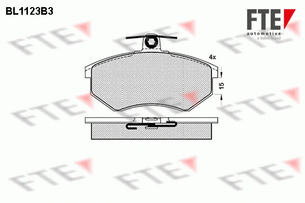 Brake Pad Set, disc brake (BL1123B3)