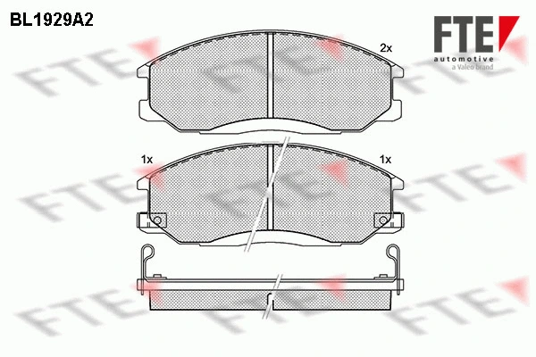 Brake Pad Set, disc brake (BL1929A2)